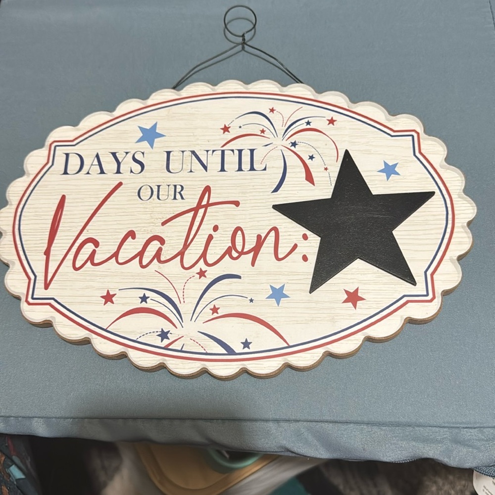 Small wooden sign
